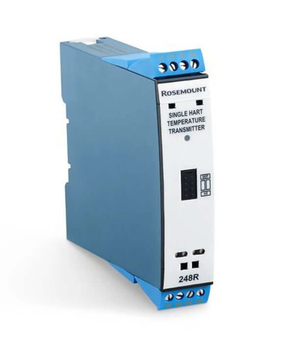 Rosemount 248RANAF5C4RK 248 Rail Mount Temperature Transmitter with HART communication features, top quality original brand.