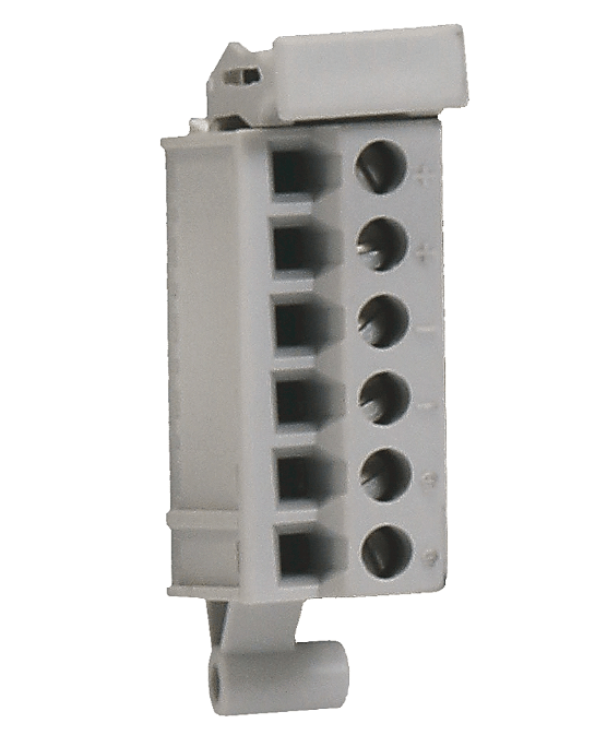 Rockwell 5069-RTB6-SCREW Allen-Bradley Compact 5000 6 Screw RTB, gray terminal block for secure connections.