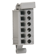 Rockwell 5069-RTB6-SCREW Allen-Bradley Compact 5000 6 Screw RTB, gray terminal block for secure connections.