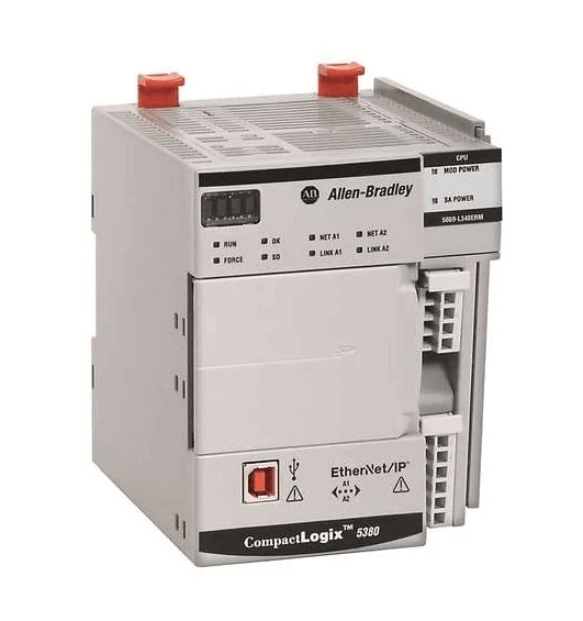 Rockwell 5069-L340ER CompactLogix 5380 Controller, 4MB, Allen-Bradley industrial controller unit