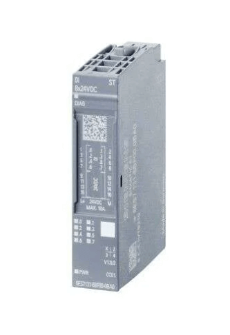 Siemens 6ES7131-6BF01-0BA0 Digital 8 IN 24VDC Standard Module with sink input, PNP, and P-reading features