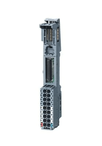 Siemens 6ES7193-6BP00-0BA0 Base Unit BU15-P16+A0+2B, bridged to the left, front view.