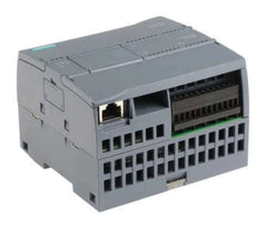 Siemens 6ES7214-1BG40-0XB0 SIMATIC S7-1200 CPU 1214C compact CPU with AC/DC/relay, onboard I/O, and power supply unit.