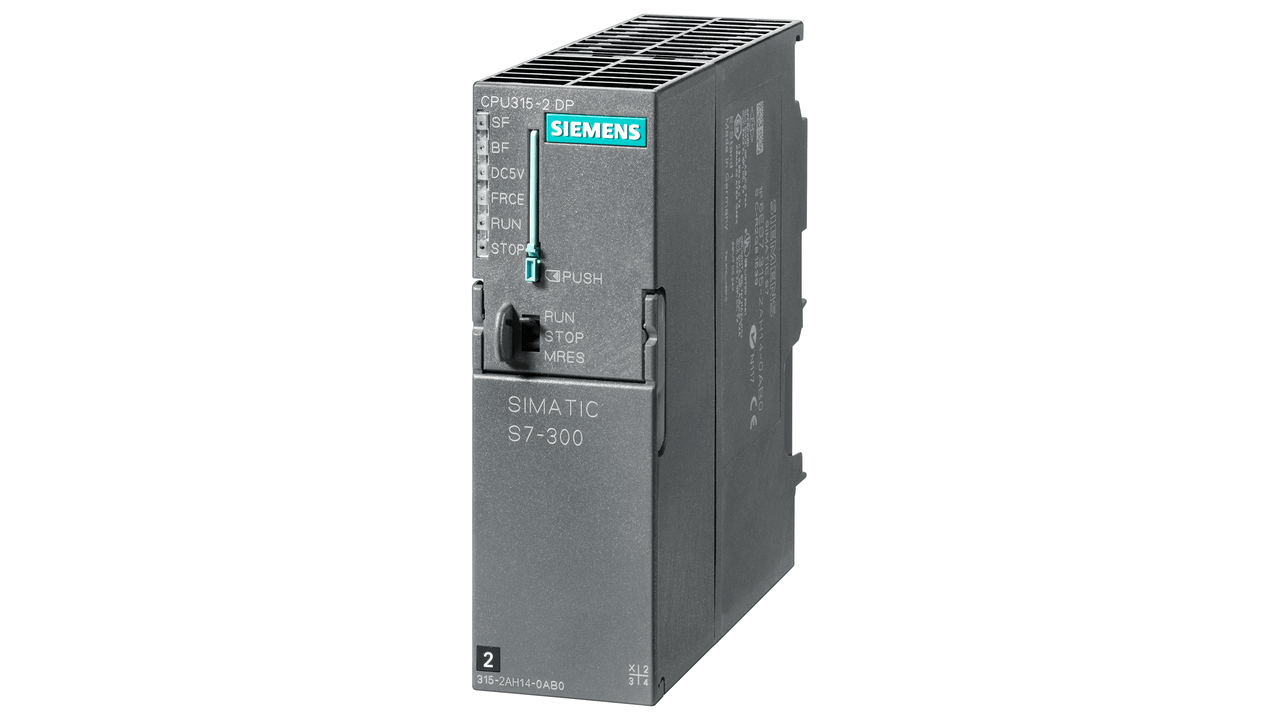 Siemens SIMATIC S7-300 CPU 315-2 PN/DP with 384 KB memory for industrial automation systems.