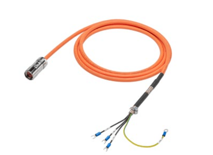 Siemens 6FX3002-5CL12-1AD0 Power cable pre-assembled 4x 2.5 for motor S-1FL6 HI 400 V with V70/V90 frame size B and C MOTION-CONNECT 300