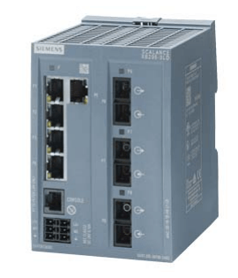 Siemens - 6GK5205-3BF00-2AB2 SCALANCE XB205-3 managed Layer 2 IE switch 5x 10/100 Mbit/s RJ45 ports 3x MM FO ST port 1x console port, diagnostics LED redundant power supply.