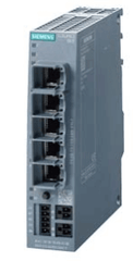 Siemens 6GK5615-0AA00-2AA2 SCALANCE S615 LAN router with 5-port switch, VPN, firewall, and digital input/output for industrial networks protection.