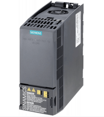 Siemens SINAMICS G120C drive unit with IP20 protection, rated power 3AC380-480V, external I/O interface.