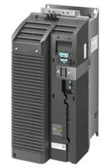 Siemens SINAMICS G120 Power Module 6SL3210-1PE26-0AL0 with integrated Class A filter and braking chopper.