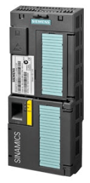 Siemens SINAMICS G120 CU240E-2 control unit with safety integrated features and communication interfaces.