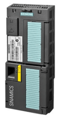 Siemens SINAMICS G120 CU240E-2 control unit with safety integrated features and communication interfaces.