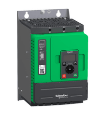 Schneider ATS480D38Y Soft starter, Altistart 480, 38A, 208-690V AC, control supply 110-230V AC, compact design.