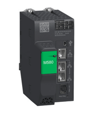 Schneider BMEH584040 Modicon M580 redundant processor with Ethernet ports and remote IO connectivity.