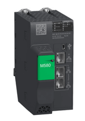 Schneider BMEP586040 Modicon M580 standalone processor with Ethernet ports and service interface.
