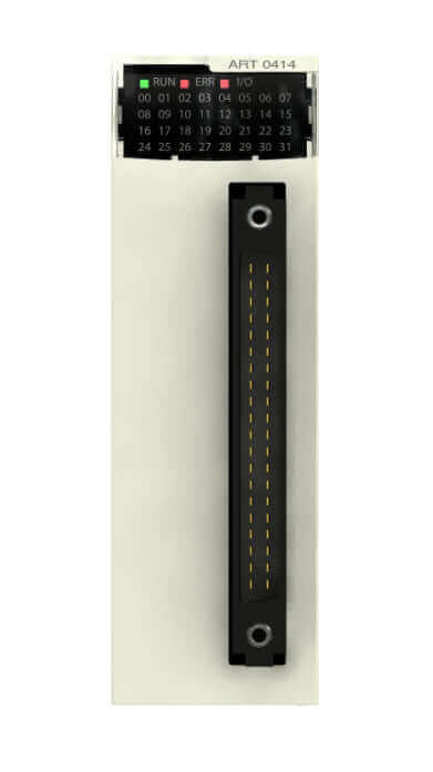 Schneider BMXART0414 analog input module X80 with 4 temperature inputs for Modicon M340 and M580 platforms in Ethernet IO architecture