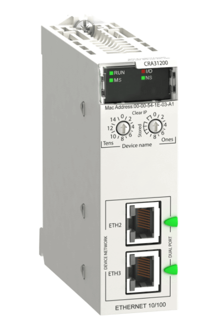 Schneider BMXCRA31200 Modicon X80 RIO Drop Adaptor Ethernet RIO STD