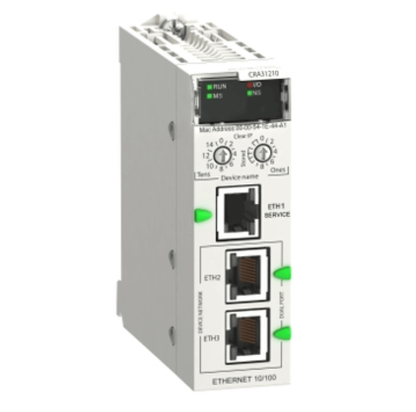 Schneider BMXCRA31210 Modicon X80 RIO drop module with service port and advanced features