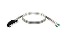 Schneider BMXFCW503 cord set, Modicon M340, 40-way terminal, two end flying leads, 5m image showing cable design.