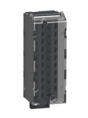 Schneider BMXFTB2010 terminal block, Modicon X80, 20-pin screw clamp, removable design for flexible connections.