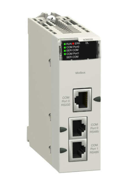 Schneider BMXNOM0200 Serial Link Module with 2 RS-485/232 Ports in Modbus and Character Mode for Modicon X80 Range