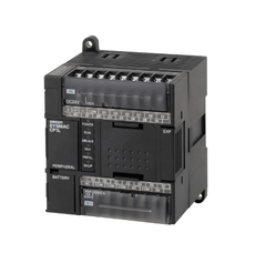 Omron CP1L-L14DR-D PLC with 24 VDC supply, 8 x 24 VDC inputs, 6 relay outputs, 2 A, 5K steps program memory, and 10K words data memory