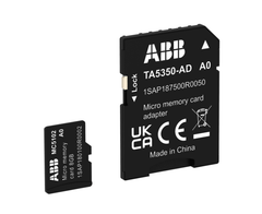 ABB MC5102 Memory card. Micro. 8GB +adapter with industrial automation focus and technical details.