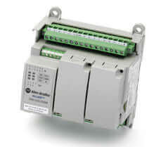 Rockwell 2080-LC20-20QBB Micro820 PLC Controller with 12 24VDC Inputs, 4 configurable analog inputs, 7 24VDC Outputs, and Embedded Ethernet Port