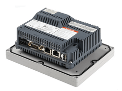 Pro-face PFXLM4301TADAC LT4000M Series 5.7 in Touch Screen HMI rear view with analog and digital I/O ports