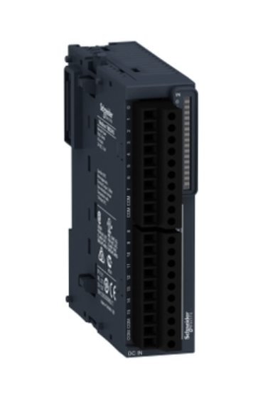 Schneider TM3DI16 Discrete input module, 16 screw inputs, Modicon TM3, 24 VDC, technical data.