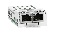Schneider VW3A3616 Communication module for Lexium 32 featuring Ethernet TCP/IP connectivity.
