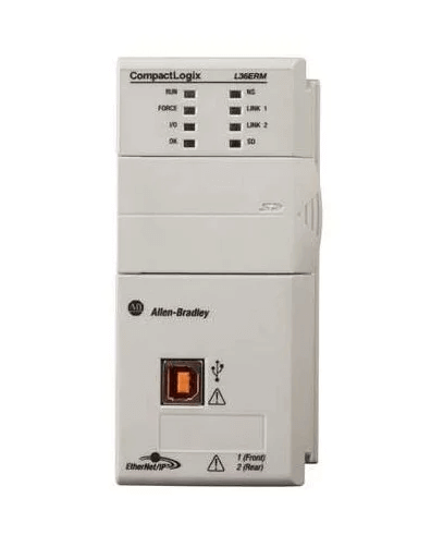 Rockwell 1769-L36ERM CompactLogix L36 3Mb Ethernet Processor Module front view