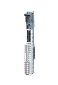 Siemens Simatic ET 200SP Base Unit BU15-P16+A0+12D/T with push-in terminals and temperature measuring features.