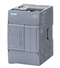 Siemens SIMATIC S7-1200 G2 failsafe compact CPU 1214FC with DC inputs and onboard I/O connections.