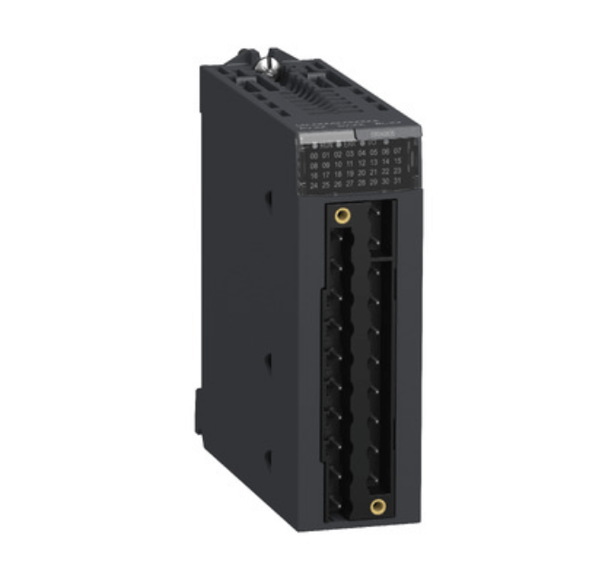 Schneider BMXDRA0805 discrete output module with 8 NO relay outputs, compatible with Modicon X80, for 24-240V AC / 24V DC.